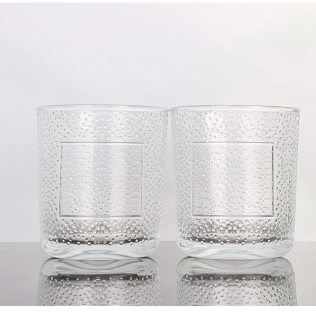 Prägung Luxus-Glaskerzenglas
