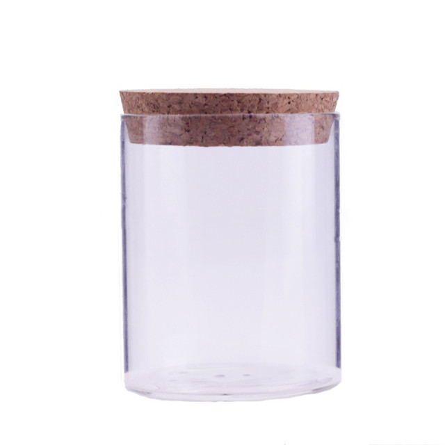 Clear Candle Jar mit Korkdeckel